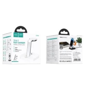 Ładowarka Indukcyjna 3w1 Hoco Graceful CW43 Biały - 165531