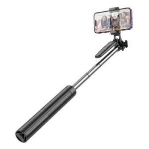 Uchwyt do selfie z pilotem bluetooth tripod Hoco K19 Czarny - 166958