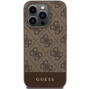Markowy Hard Case Guess 4G Stripe Collection Apple iPhone 15 Pro Brązowy - 201897