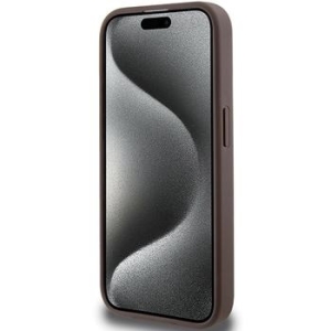 Markowy Hard Case Guess 4G Stripe Collection Apple iPhone 15 Pro Brązowy - 201898
