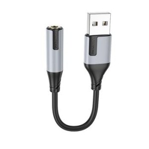 Adapter Audio USB na Jack 3,5mm Borofone BV19 Creator Czarny - 167109