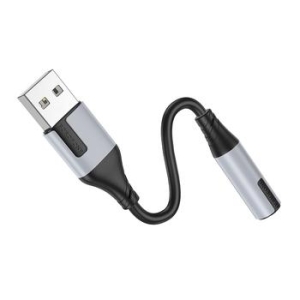 Adapter Audio USB na Jack 3,5mm Borofone BV19 Creator Czarny - 167110