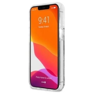 Markowy Hard Case Karl Lagerfeld Liquid Glitter K&C Apple iPhone 13 Pro Srebrny - 167309