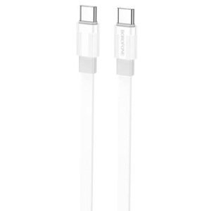 Kabel Type C na Type C Borofone BX89 Union PD 60W 1m Biały/Szary - 167373