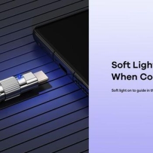 Kabel Typ C na Typ C Remax Wefon Series 100W Zinc Alloy RC-C055 Szary - 167692