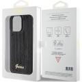 Markowy Hard Case Guess Sequin Script Metal Apple iPhone 15 Pro Max Czarny - 201911