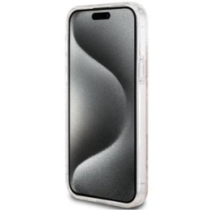 Markowy Hard Case Guess IML Gcube Apple iPhone 15 Plus Brązowy - 201771