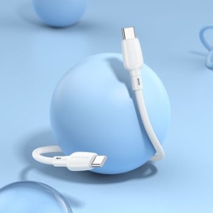 Kabel Typ C na Typ C Borofone BX93 Super Power 60W 3A 0,25m Biały - 168362