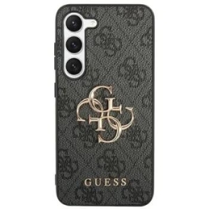 Markowy Hard Case Guess Leather 4G Metal Logo Samsung S24 Ultra Czarny - 201789