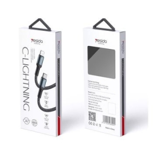 Kabel Typ C do iPhone Lightning yesido CA77 20W 2m 2.4A Czarny - 168902