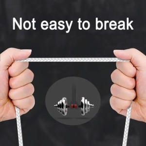 Kabel Typ C pleciony Blavec Raptor PD 66W 6A 1m Biały/Srebrny - 168928