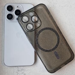 Glitter Magsafe Case Apple iPhone 13 Czarny - 169708