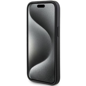 Markowy Hard Case Guess 4G Triangle Metal Logo Apple iPhone 13 / 14 / 15 Czarny - 201793