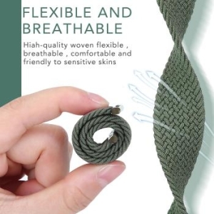 Pasek pleciony Apple Watch 42/44/45/49 Wzór 1 Czarny/Biały - 169811