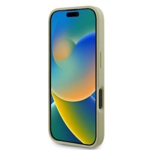 Markowy Hard Case Guess Fixed Glitter Big 4G Apple iPhone 16 Plus Złoty - 201809