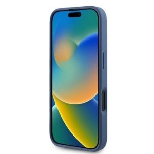 Markowy Hard Case Guess 4G PU Bottom Stripe Apple iPhone 16 Niebieski - 201817