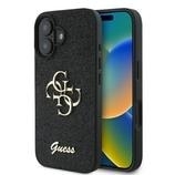 Markowy Hard Case Guess Fixed Glitter Big 4G Apple iPhone 16 Plus Czarny - 201819