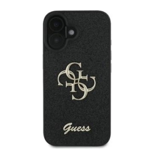 Markowy Hard Case Guess Fixed Glitter Big 4G Apple iPhone 16 Plus Czarny - 201820