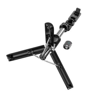 Uchwyt Selfie bluetooth ze statywem i pilotem Borofone BY12 Diva Czarny - 171380