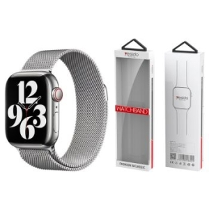 Pasek magnetyczny ze stali nierdzewnej yesido WB22 Apple Watch 42/44/45/49 Srebrny - 171408
