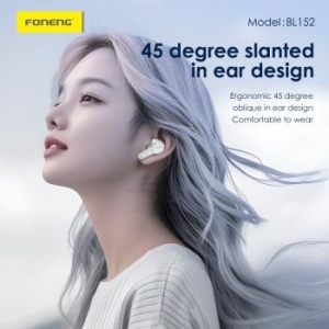 Słuchawki Bluetooth TWS Foneng BL152 ANC+ENC Redukcja szumów Biały - 171731