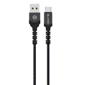 Kabel pleciony USB Typ C Blavec Raptor 3A 1m Czarny/Szary - 172040
