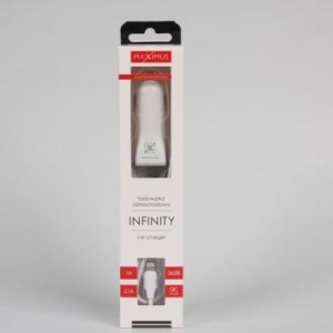 Ładowarka Samochodowa 2xUSB Maxximus Infinity 2.1A Lightning Biały - 172044