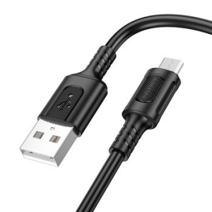 Kabel USB Micro USB Borofone BX111 Feliz 2,4A 1m Czarny - 172222