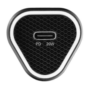 Ładowarka samochodowa Typ C Blue Star 3A 20W PD QC3.0 AFC Czarny - 172312