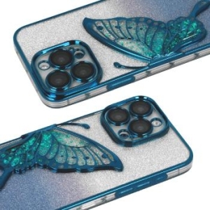 Butterfly Water Case Apple iPhone 16 Niebieski - 172393