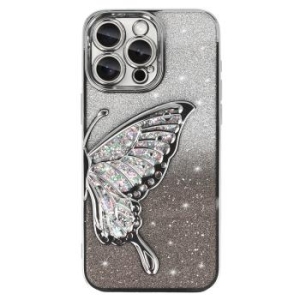 Butterfly Water Case Apple iPhone 12 Srebrny - 172477
