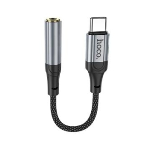 Adapter AUX Typ C do Jack 3,5 mm Hoco LS36 0,12 m Czarny - 172640