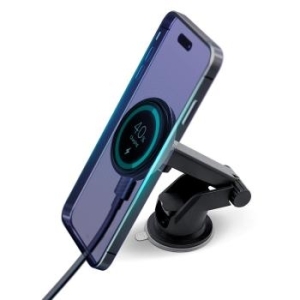 Uchwyt na szybę i kokpit z MagSafe 3mk Car MagCharger 15W Czarny - 172828