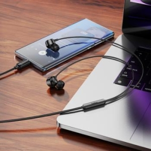 Zestaw Słuchawkowy Typ C Borofone BM94 Sonar Czarny - 172904