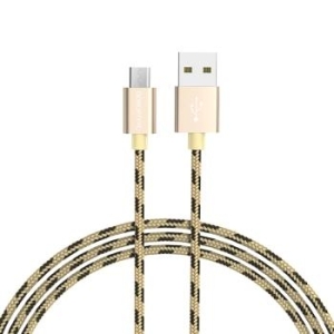 Kabel Micro USB Borofone BX24 Ring Current 2,4A 1m Złoty - 173632