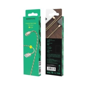 Kabel Micro USB Borofone BX24 Ring Current 2,4A 1m Złoty - 173634