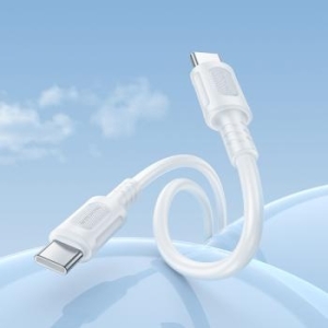 Kabel Typ C na Typ C Borofone BX111 Feliz 60W 3A 1m Biały - 174025