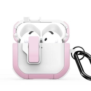 Etui Airpods Dux Ducis PECP AirPods 4 Biały/Różowy - 174433