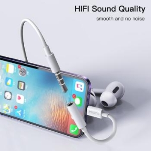 Adapter Audio Lightning na Jack 3,5mm Bluetooth Yesido YAU31 Biały - 175500