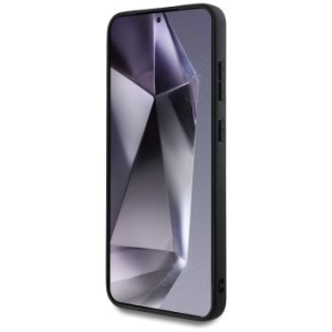 Markowy Hard Case Guess Leather 4G Colored Ring Classic Logo Magsafe Samsung Galaxy S25 Czarny - 175921