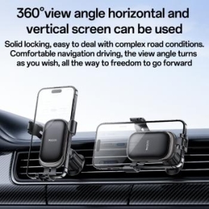 Uchwyt do kratki grawitacyjny Yesido C247 Czarny - 176274