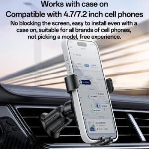 Uchwyt do kratki grawitacyjny Yesido C247 Czarny - 176275