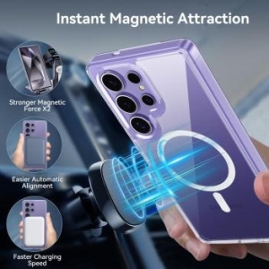 Markowy Armor Case Rock Crystal Series Magnetic Samsung Galaxy S25 Ultra Przezroczysty - 176446