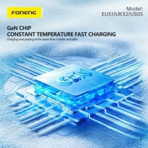 Ładowarka sieciowa Typ C Foneng EU51 GaN PD 25W Biały - 176892