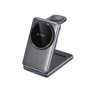 Ładowarka Indukcyjna Magnetic Magsafe QI15W-A42 3in1 Space Grey - 177389