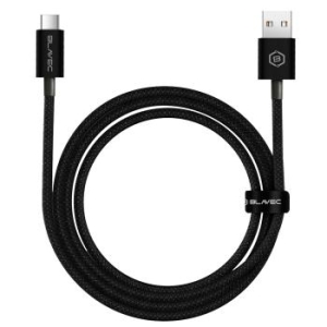 Kabel oplot Typ C Blavec Candy PD 60W 3A 1m Apple CarPlay/Android Auto Czarny - 177412