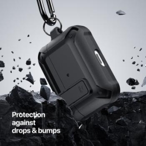 Etui na airpods ochronny typu armor na AirPods Pro 2 Dux Ducis Peco Czarny - 177450