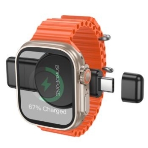 Ładowarka indukcyjna Smartwatch Borofone BQ31 Portable 2,5W do iWatch oraz Samsung Watch Czarny - 177887