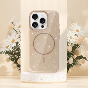 Magsafe Slim Shiny Case Apple iPhone 15 Pro Złoty - 178047