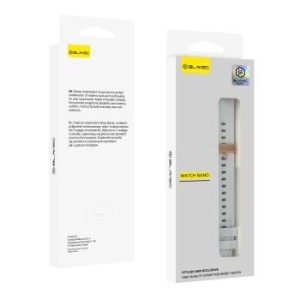 Pasek Silikonowy Blavec W17 Amber 18mm Jasny Szary - 178073